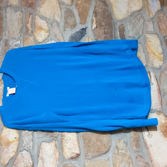 Sweet Romeo Teal Open Stitch Crewneck Sweater - Picture 2 of 11